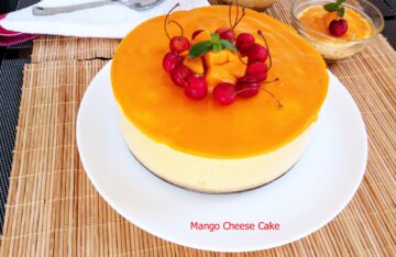 Mango Cheese Cake | No Bake-Mango Cheese Cake