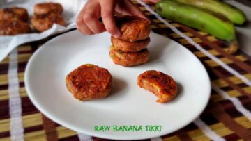 Raw Banana Tikki | Kache Kela Ki Tikki Recipe