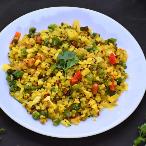 Vegetable Poha Diet Poha Recipe Palate S Desire