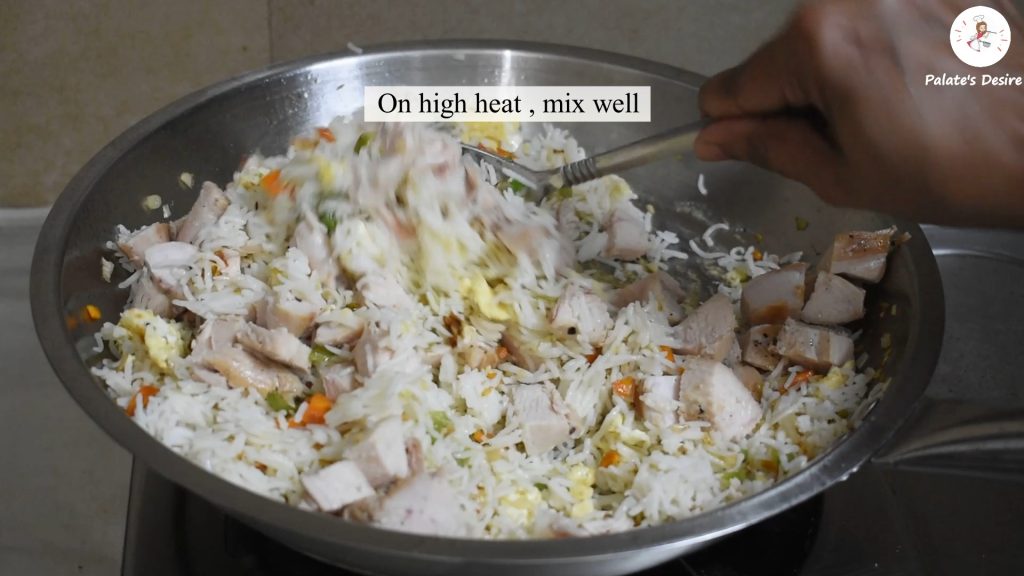 stir fry chicken with rice