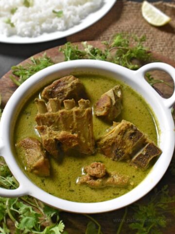 Mutton Chops | Karnataka Style Mutton Green Curry