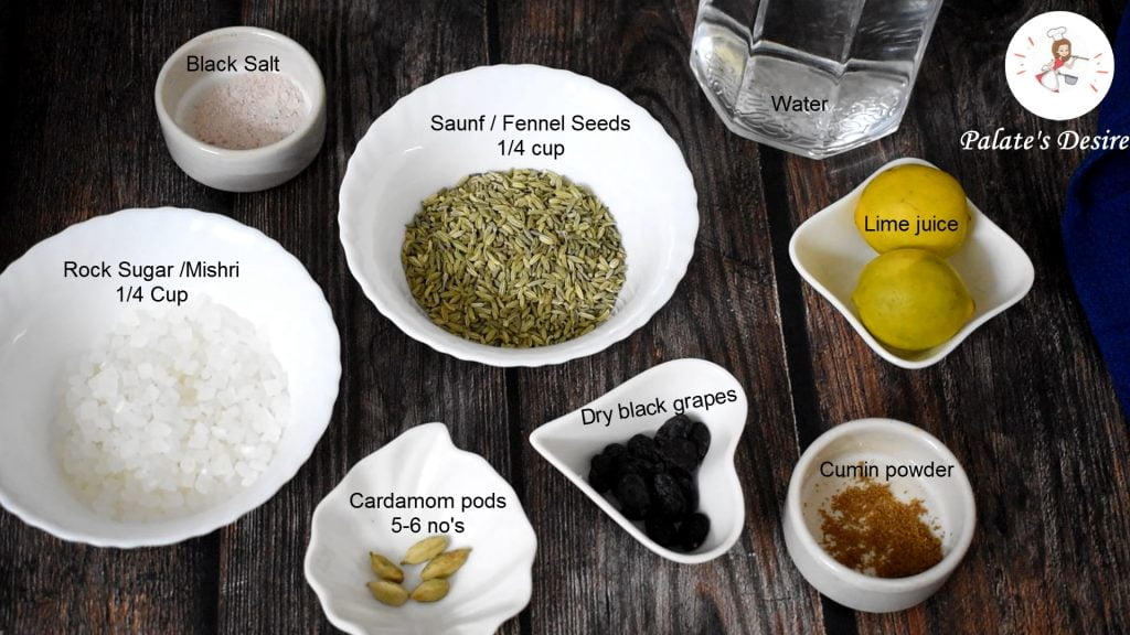 saunf sharbat ingredients