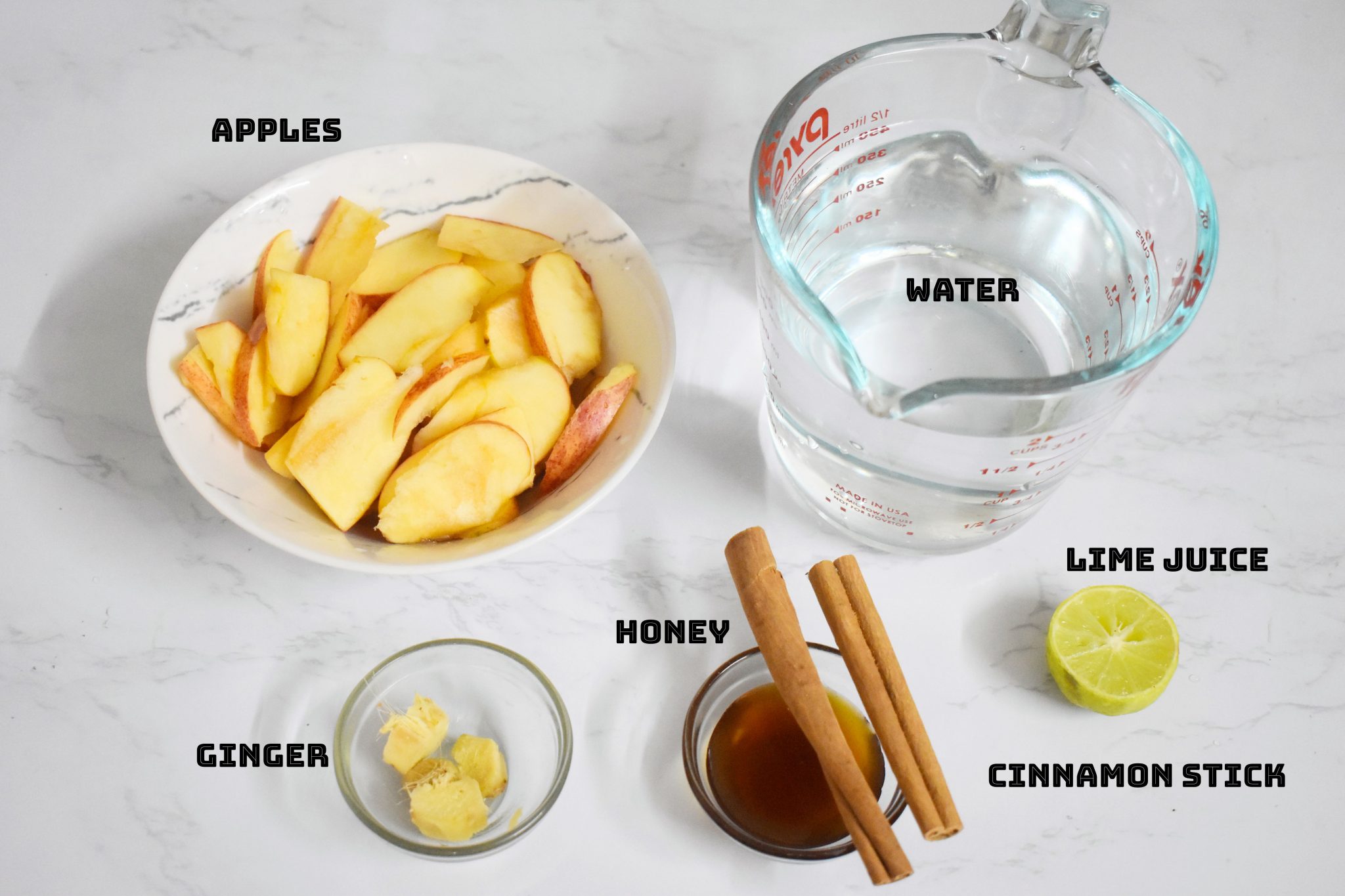 Apple Cinnamon Tea { step-by-step + video } - Palate's Desire