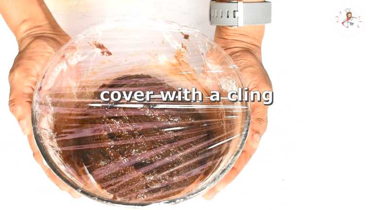 cover dough with a cling
