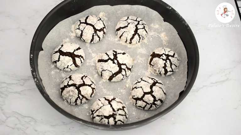baked crinkle cookies