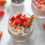 strawberry chia pudding