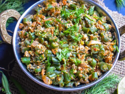 French Beans Egg Bhurji