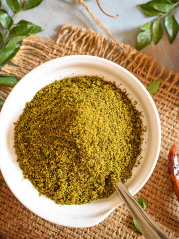 curry leaves powder recipe