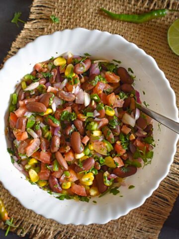 Kidney Bean Salad Recipe | how to make rajma salad