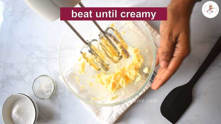 beat butter until creamy